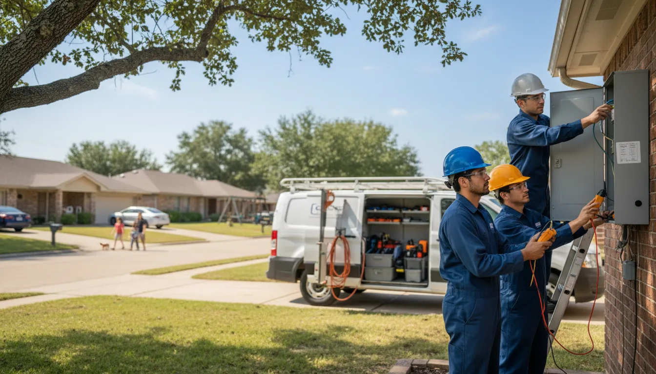 Certified electrician providing emergency electrical services in Amanda, OH